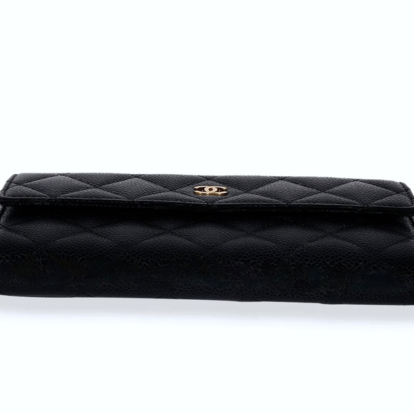 Chanel Caviar Noir Flap  Wallet - Picture 5 of 12